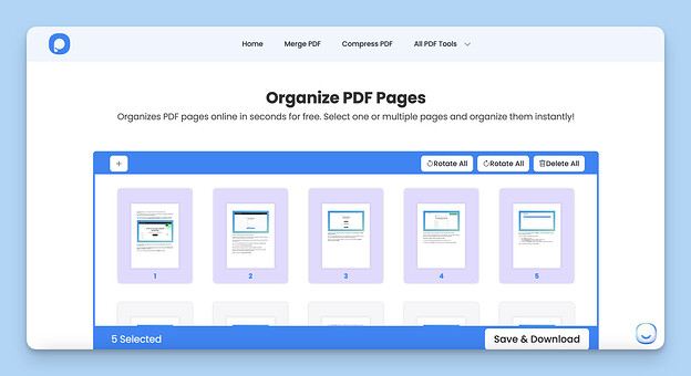 Organize PDF Pages
