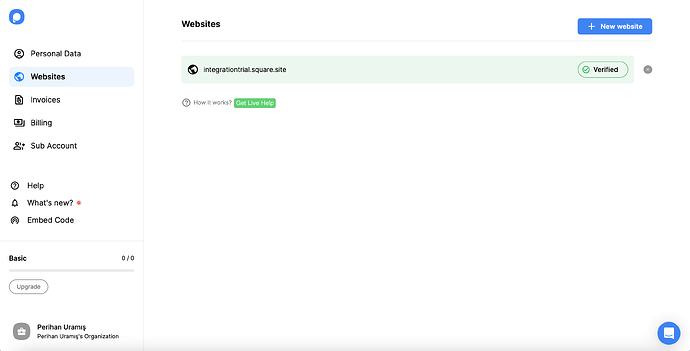 verified website