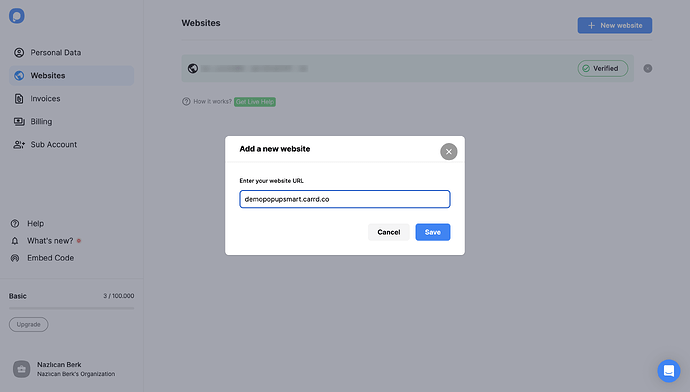 Demo Carrd Website
