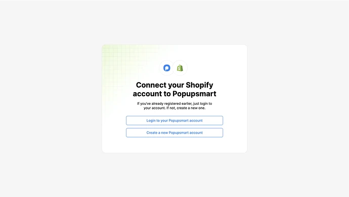 Connect your shopify account