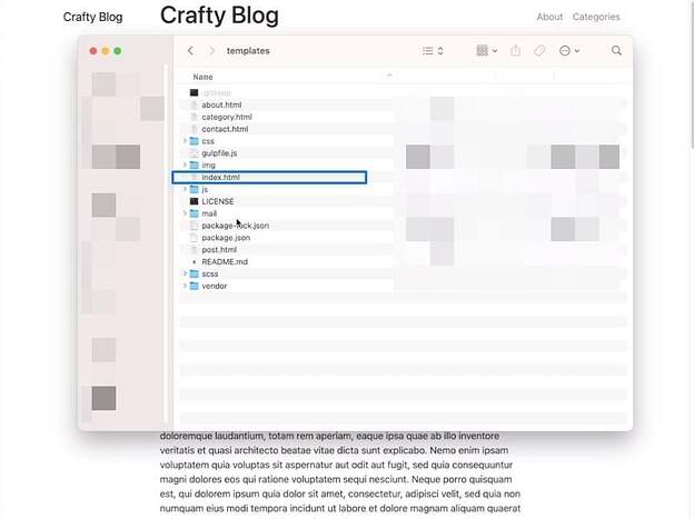 Craft CMS Index HTML File